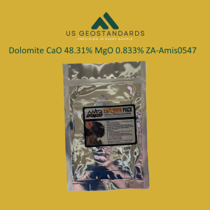 Dolomite CaO 25.1% MgO 16.8% ZA- Amis0547